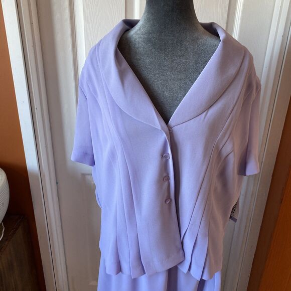 Danny & Nicole Women’s Size 18 Career Dress Orchid 2 Piece NWT - Picture 2 of 13